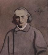 Portrait decoratif of Charles Baudelaire